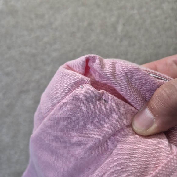 Polo Ralph Lauren Stretch Oxford Shirt Pink Mens XL Slim Button Down Academia - Picture 13 of 15